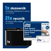 Starter Pack H2: Ręcznik 100297 + Dozownik Xpress 552208
